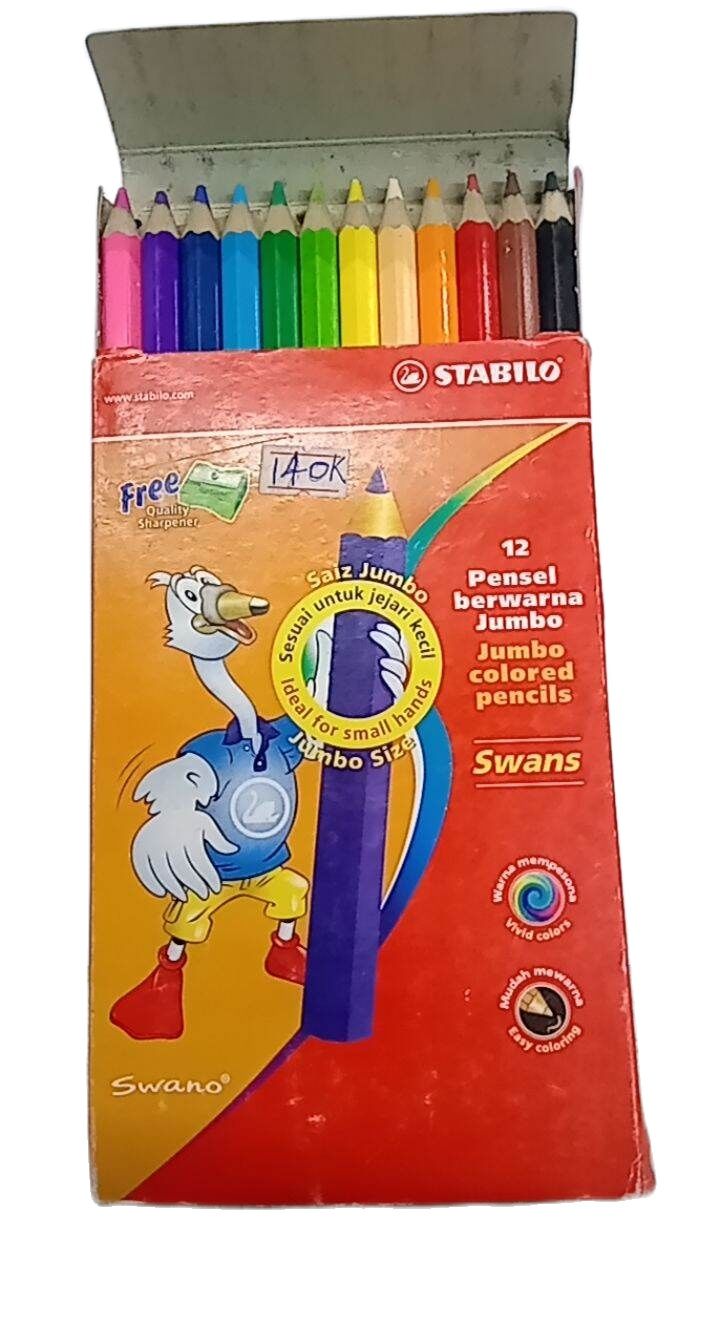 Bút chì màu gỗ 12 màu của Đức hiệu Stabilo
