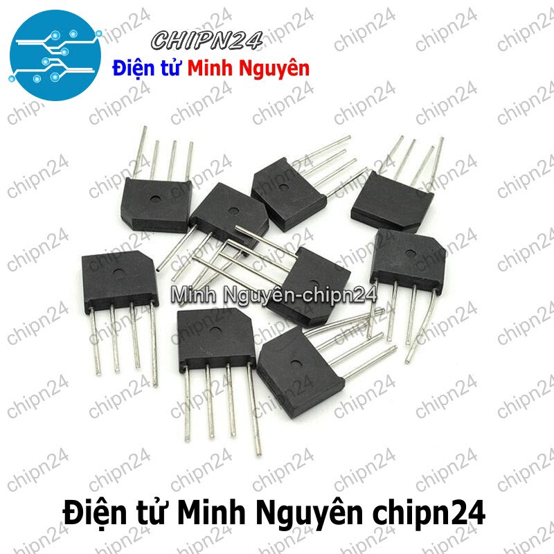 [3 con] (K458) Cầu Diode KBP307 3A 700V (3A dẹt) - HH000227