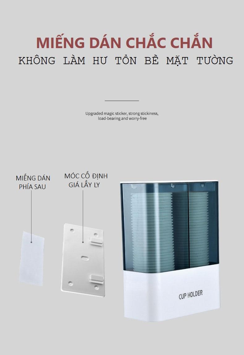 Giá Để Ly Giấy Văn Phòng Tiện Lợi Kiểu 2 Ổng