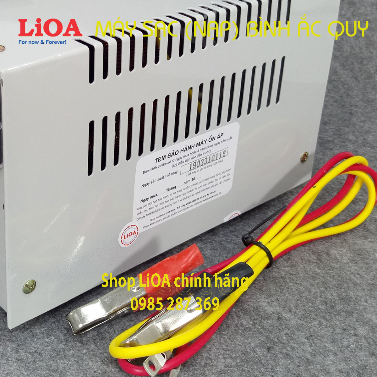 [15A] Máy nạp ắc quy từ 2V đến 18V LiOA dòng tải 15A
