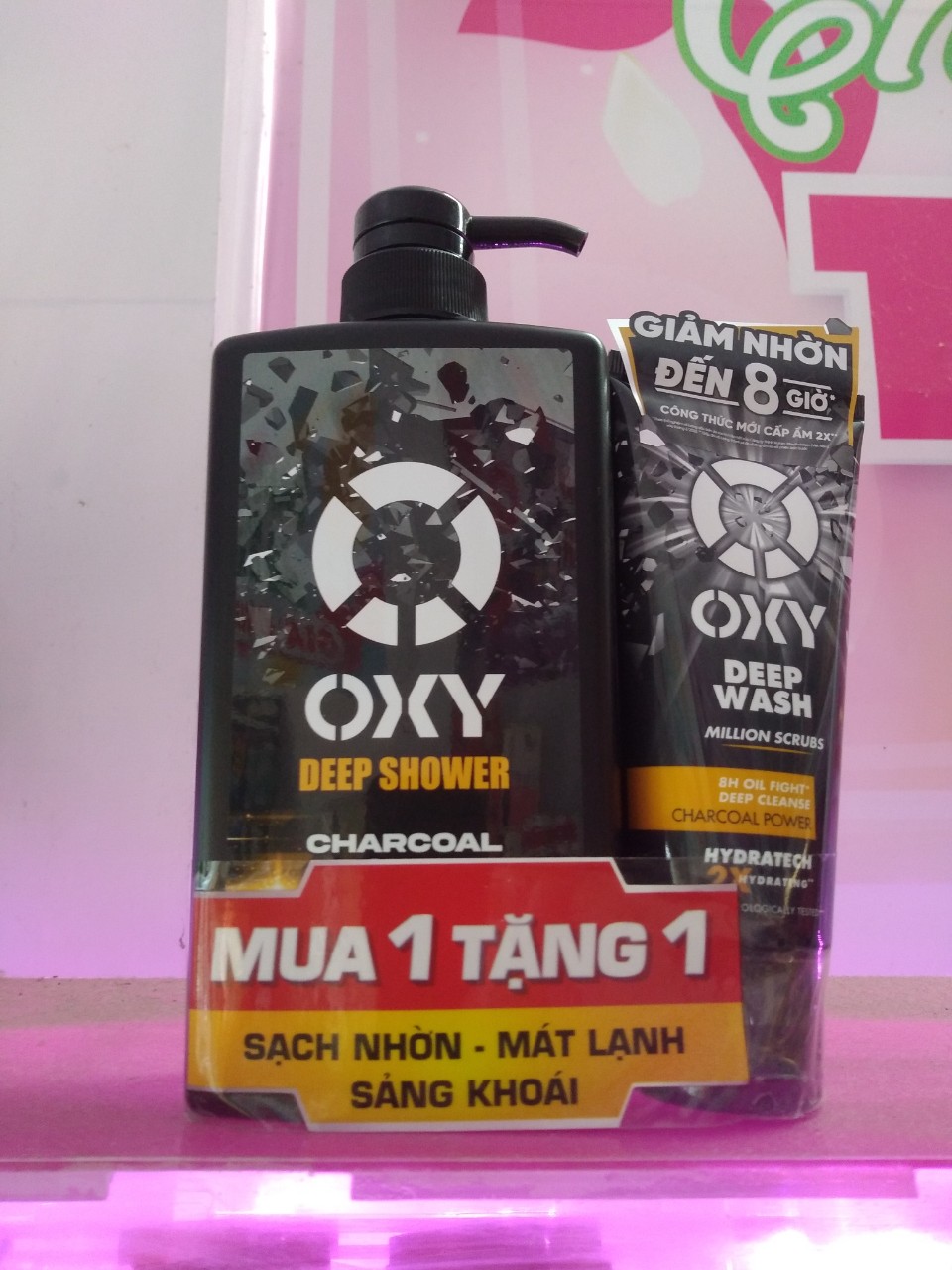 Sữa Tắm Oxy Tác Động Sâu Deep Shower 500ml (Tặng sữa rửa mặt oxy 100g)
