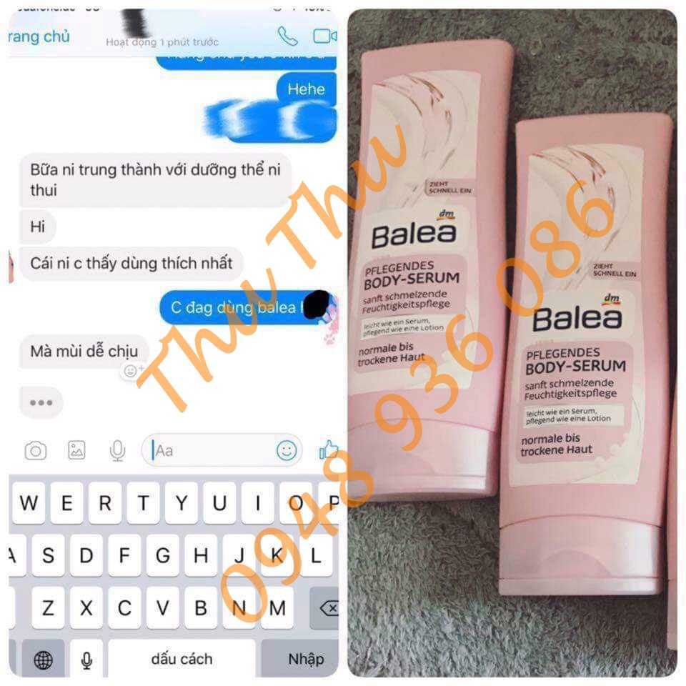 Các loại sữa dưỡng thể Balea Đức