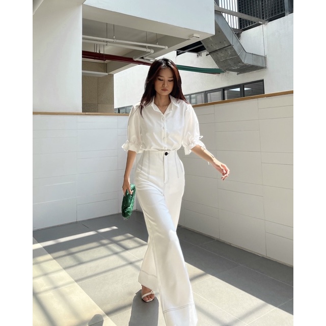 [Nhập mã LAZFASHION34-giảm 15% tối đa 99k/600k]SAP - Quần ống suông chỉ nổi
