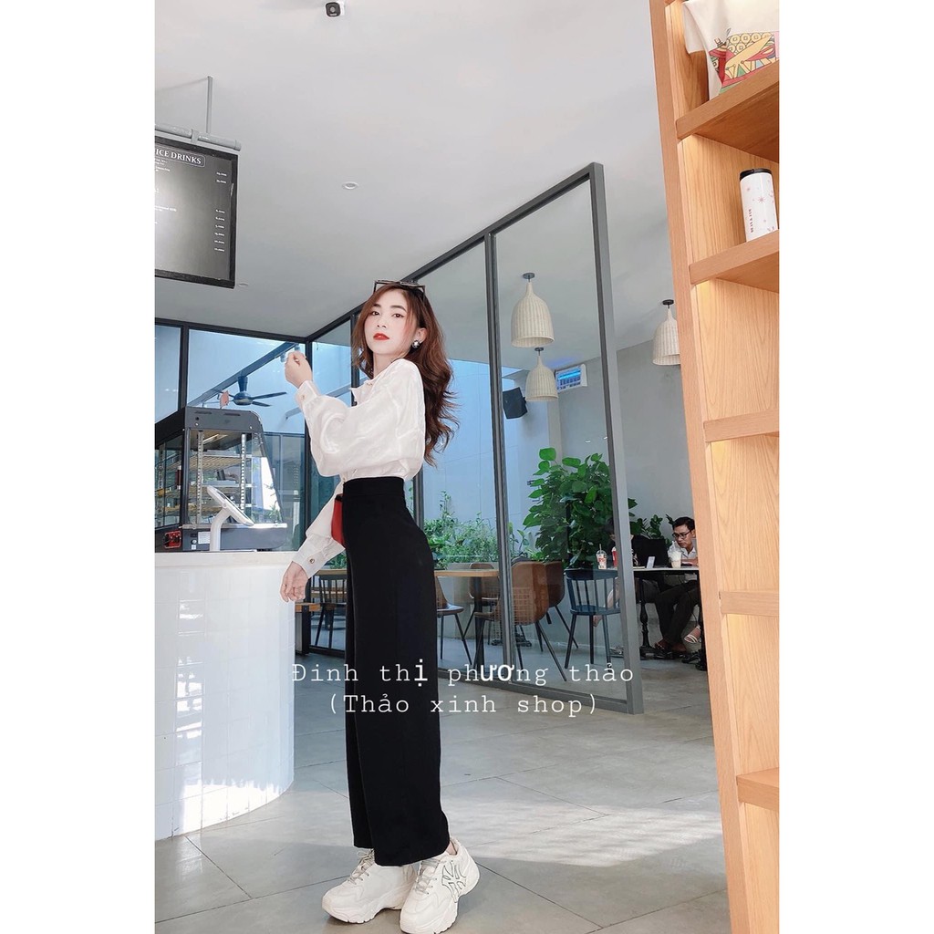 SET QUẦN SUÔNG + SƠ MI TAY DÀI