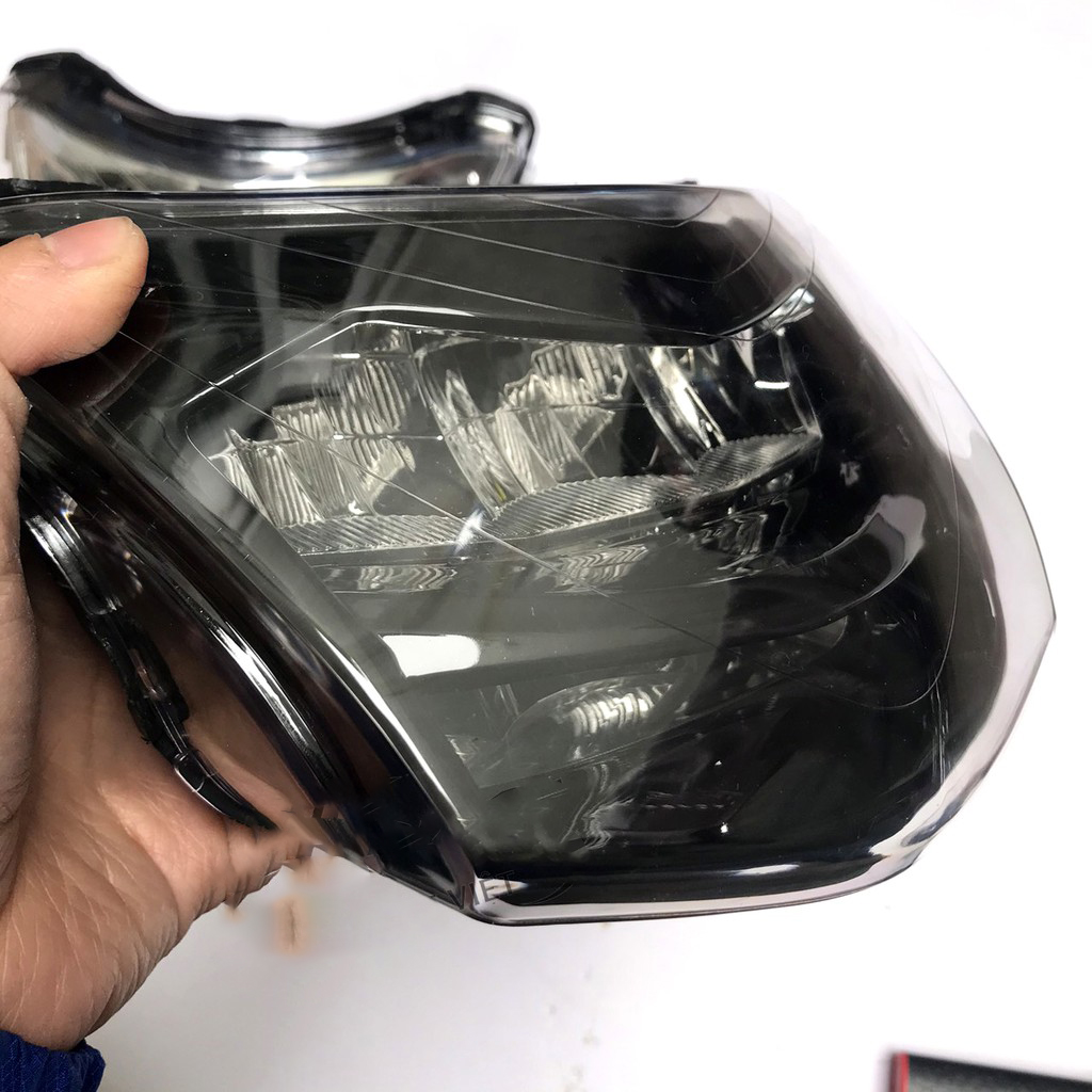 Pha đèn LED 2 tầng xe Wave MÀU ĐEN -wave 50cc wave 100 wave rs