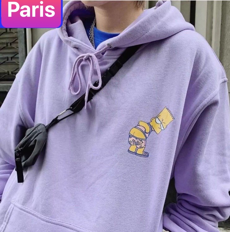 ÁO KHOÁC HOODIE NAM NỮ TÍM CHÚ HỀ SIMPO CHẤT NỈ NHẬT BẢN CAO CẤP NỈ DÀY PHOM FORM RỘNG TREND HIROSHIMA CHỐNG NẮNG NÓNG LẠNH THU ĐÔNG HÈ - PARIS FASHION