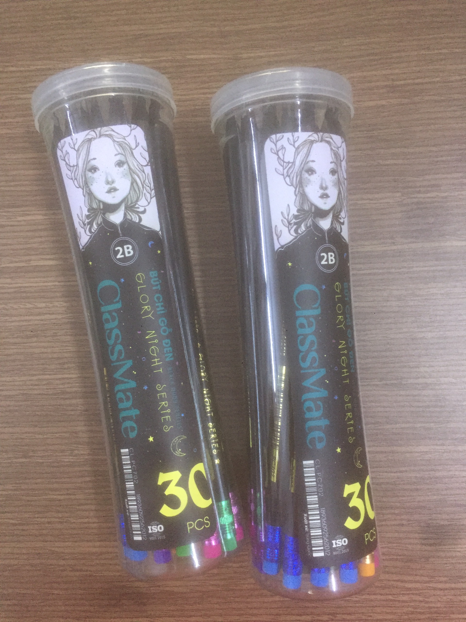 Combo 10 cây Bút chì gỗ đen ClassMate CL-PC702 2B