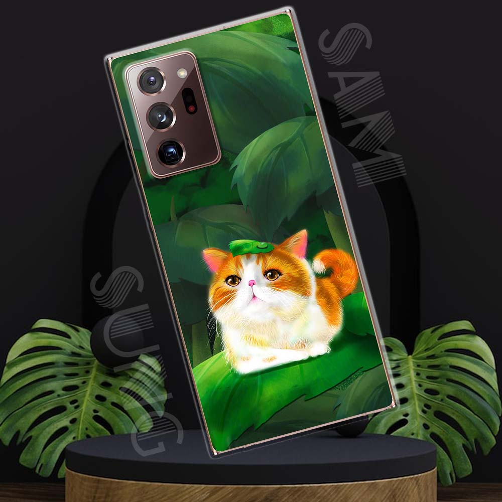 Ốp lưng samsung note 20 ultra mẫu bst mèo lười tpu
