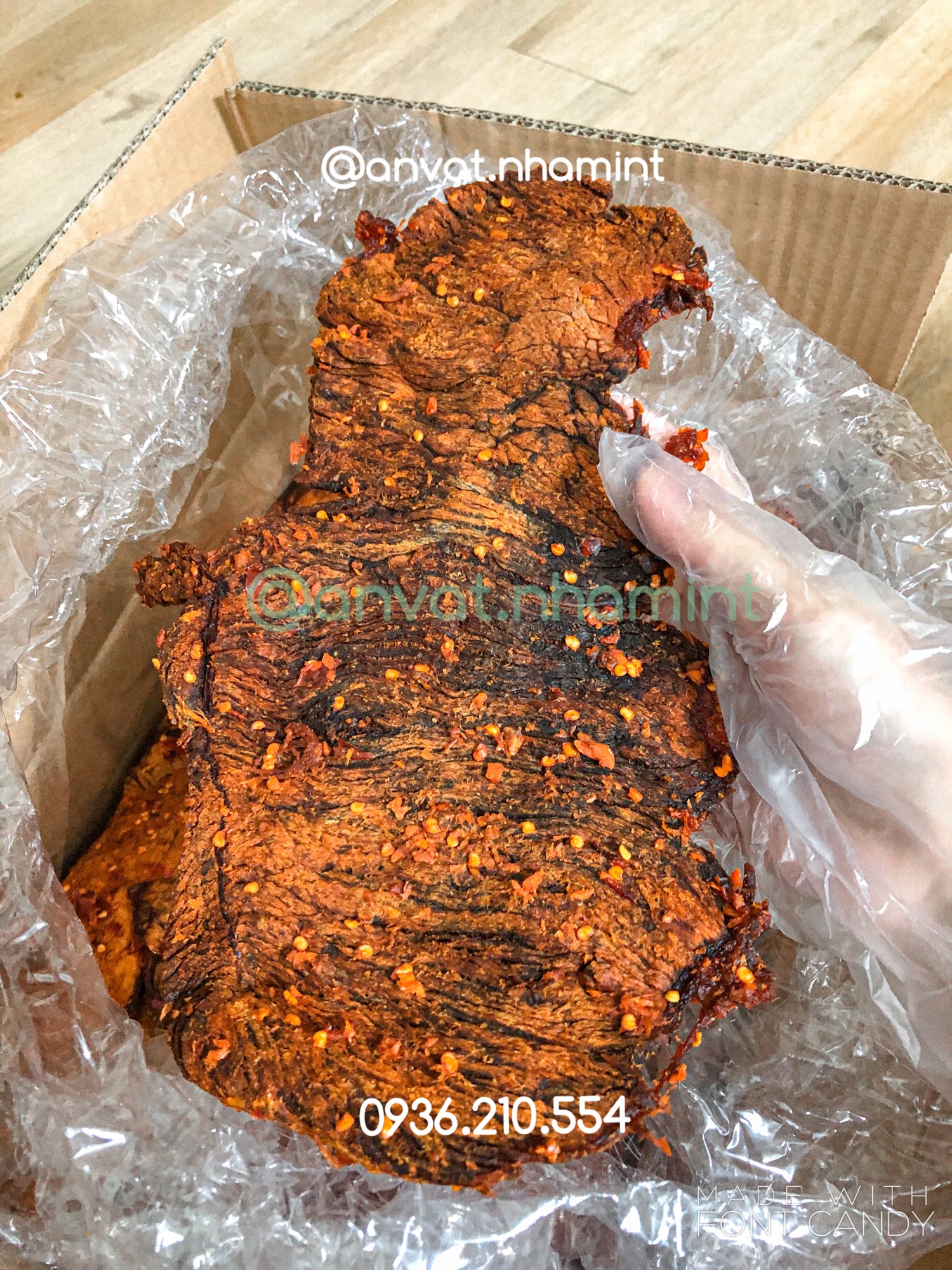 [100% thịt bò] 500gr BÒ KHÔ MIẾNG ĐÀ NẴNG - loại đặc biệt (ảnh thật)