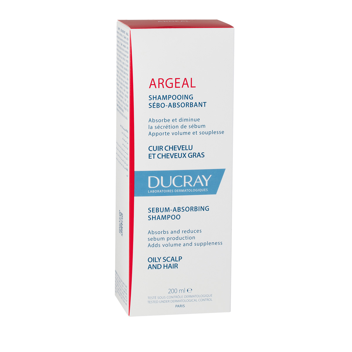DUCRAY Dầu gội dành cho tóc & da đầu nhờn ARGEAL SHAMPOO 200ML