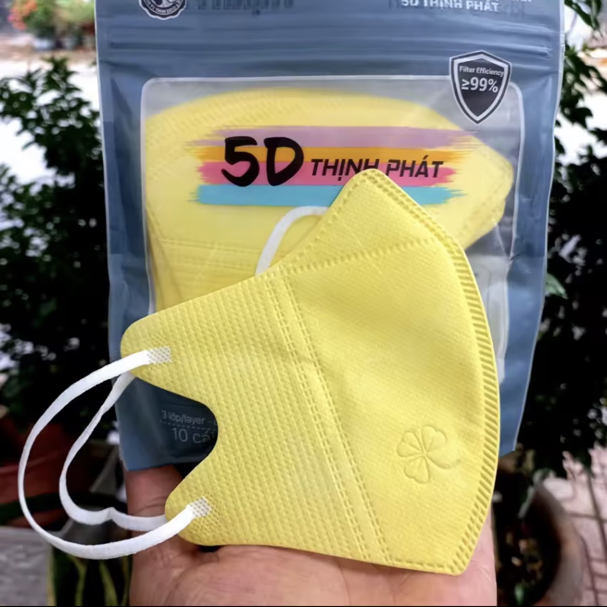 Thùng100 chiếc Khẩu trang 5D Mask Thịnh Phát 10 túi kháng khuẩn 10 chiếc/túi