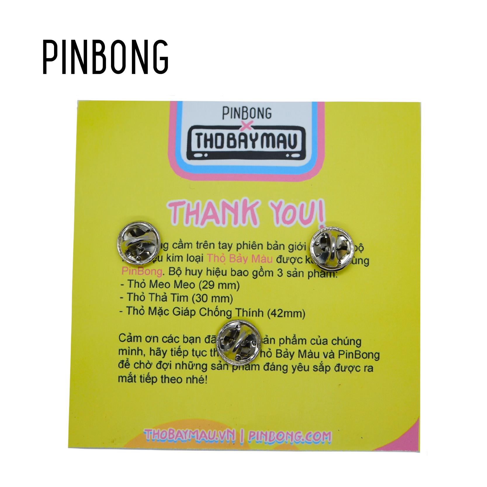 Huy Hiệu Thỏ 7 Màu PINBONG