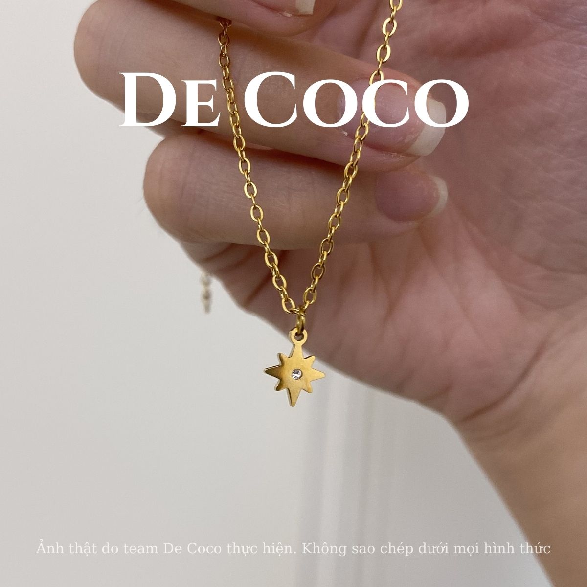 Không đen gỉ - vòng cổ, dây chuyền nữ nova de coco