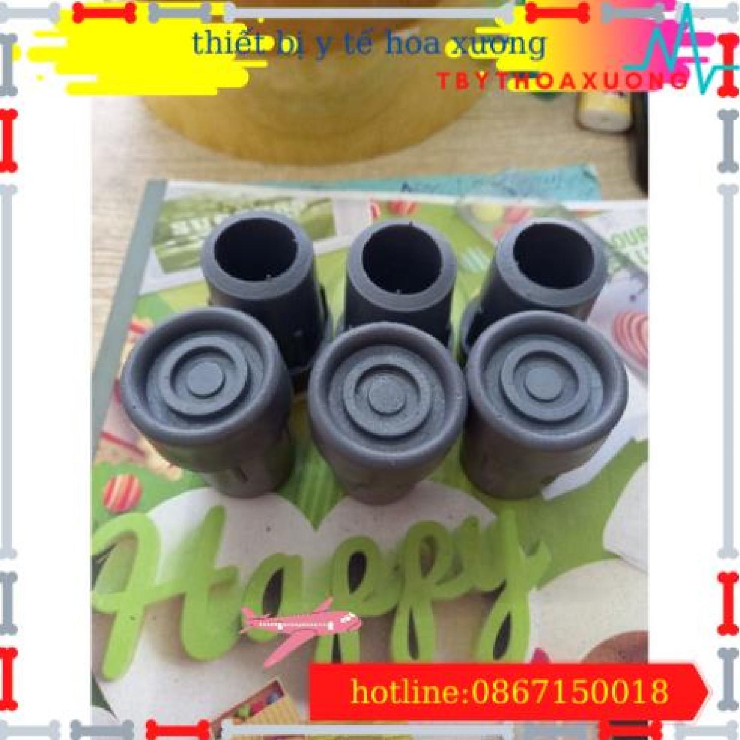 Đế Nạng Cao Su Thay Thế Cho Nạng Inox Việt Nam