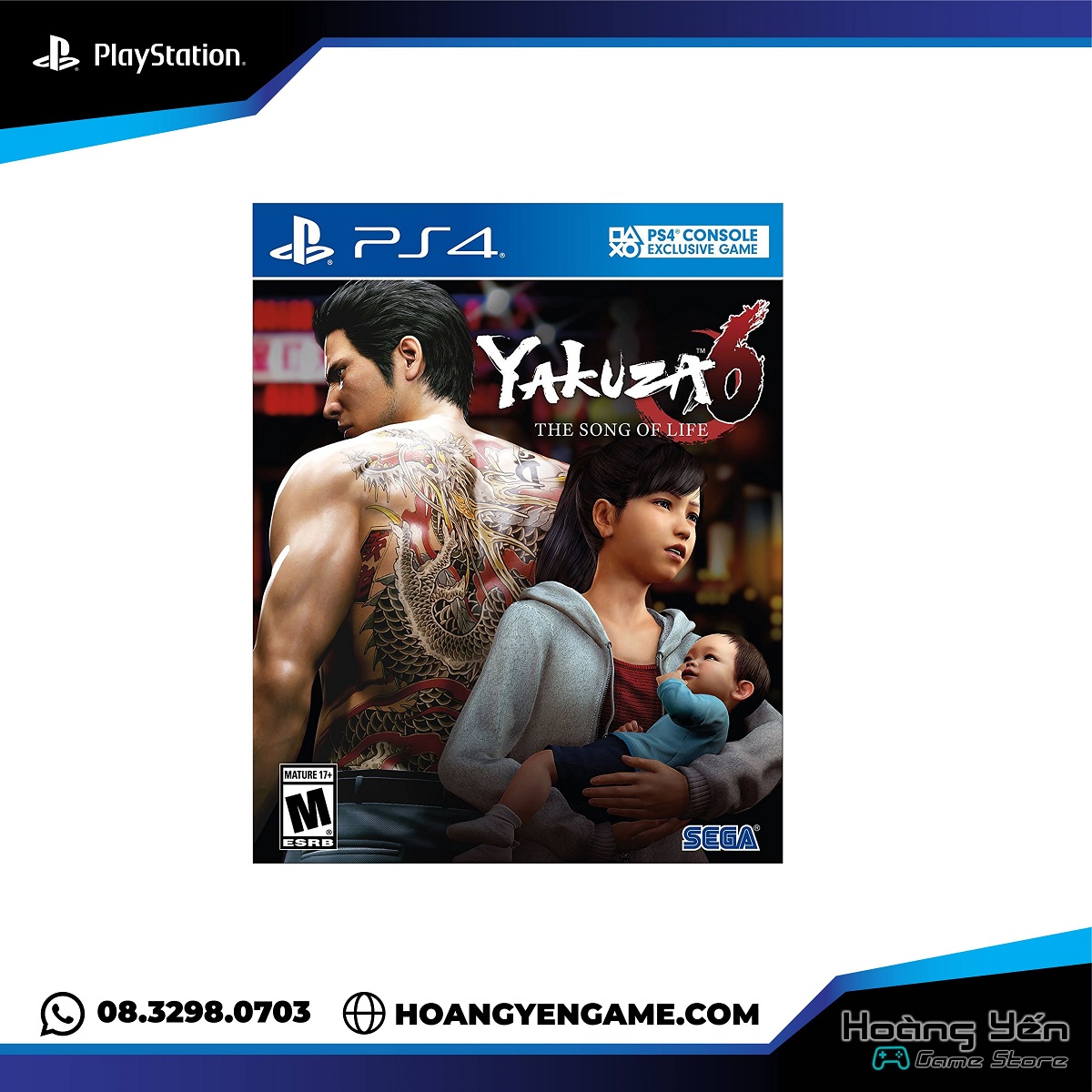[Hcm]Yakuza 6 Ps4 Game Disc