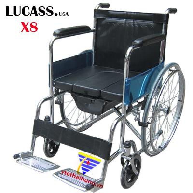 Xe Lăn Có Bô Vệ Sinh Cao Cấp Lucass x8