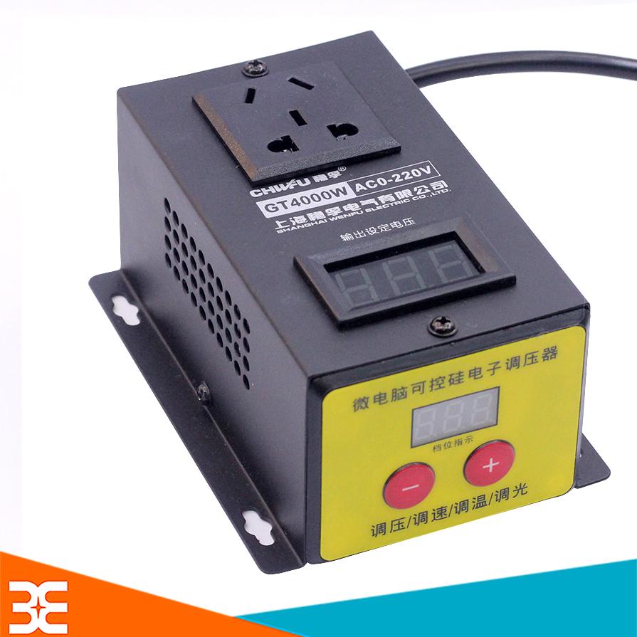 Bộ Điều Chỉnh Điện Áp 220VAC GT4000W(BH 1 tháng)