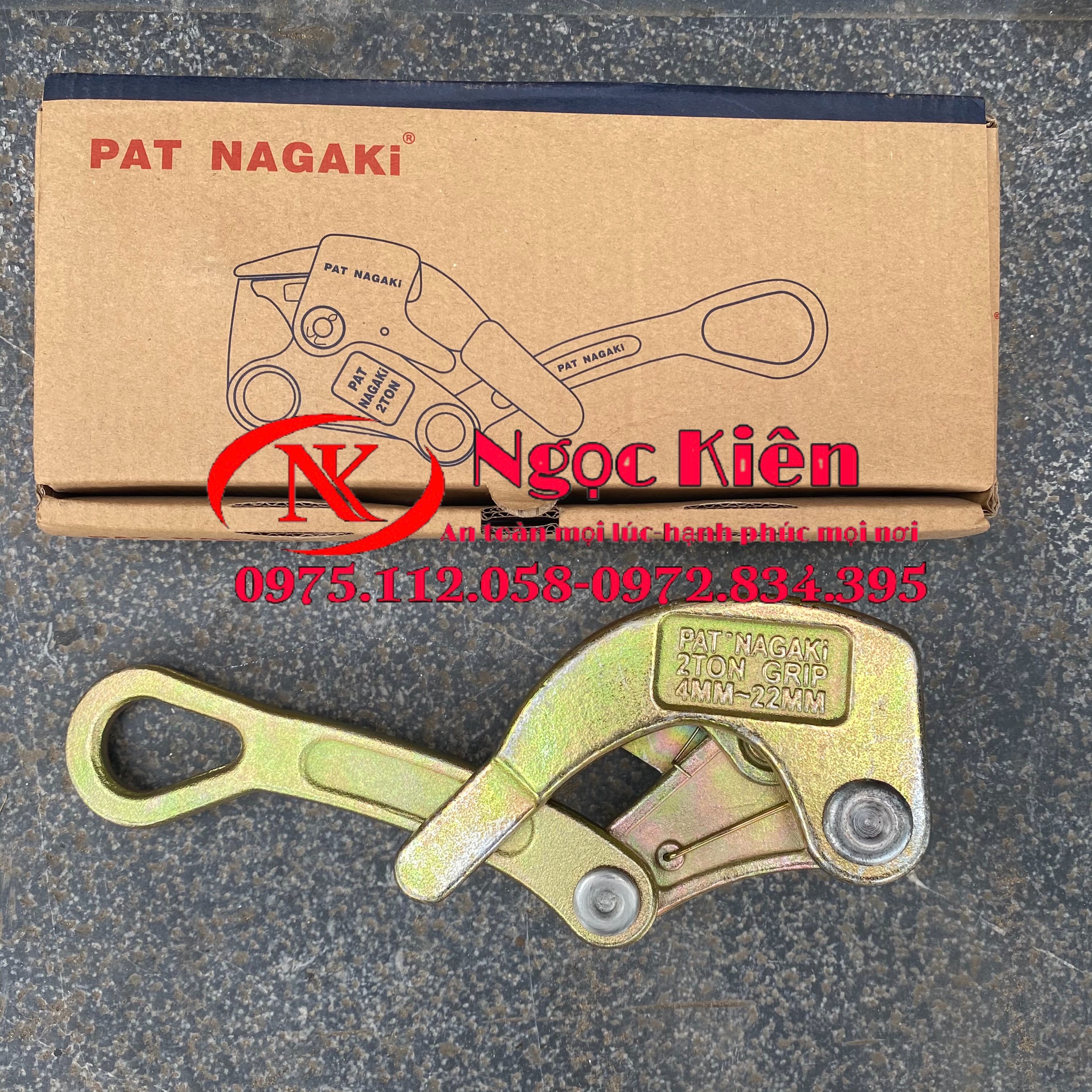 Đớp cáp, cóc kẹp cáp 2 Tấn-cóc kẹp cáp nagaki