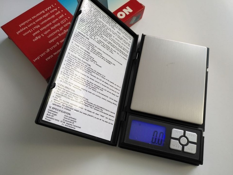 Cân điện tử nhà bếp 2000g/0.1g Notebook ( CÂN NGỤY TRANG, CHÍNH XÁC CAO )