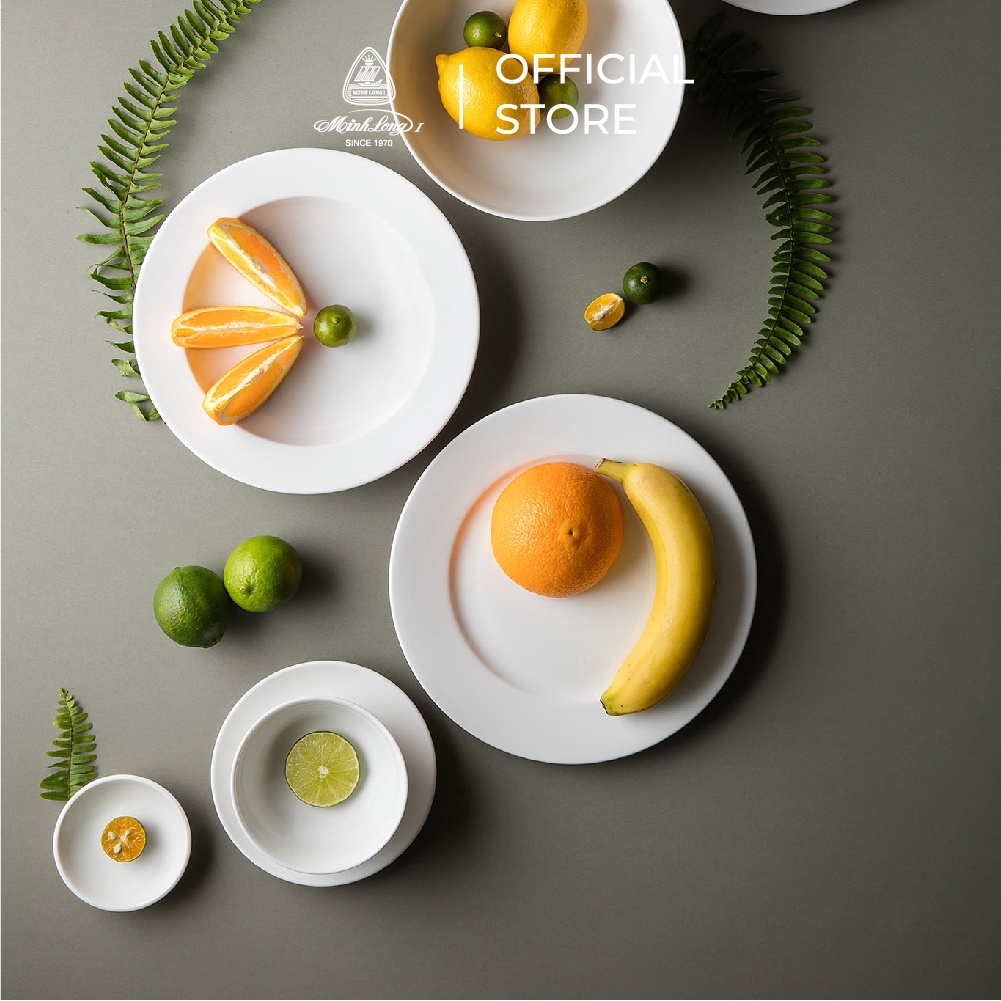[GIÁ ƯU ĐÃI] Chén chấm 9 cm Minh Long - Jamine IFP -Trắng Ngà