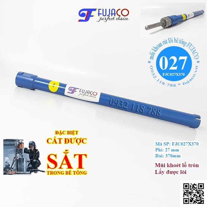 [HCM] drill draw core concrete African 27x370mm-fujaco created a complete holes perfect through beige reinforced cardboard, wall tile fast easy FJC027ZX370