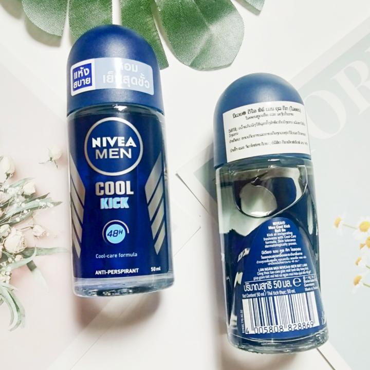 Lăn khử mùi nam mát lạnh Nivea Cool Kick Thái Lan 50ml