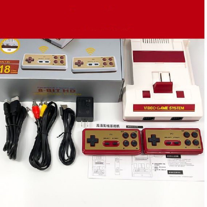 Máy điện tử 4 nút C37 HDMI không dây có 618 game