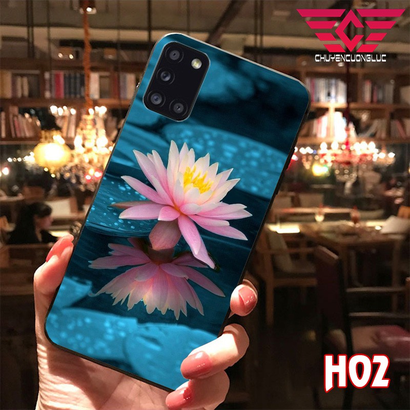 ỐP LƯNG SAMSUNG A02S - A21S - A30S - A50 - A50S - A70 - NOTE 10 LITE IN HÌNH HOA SEN