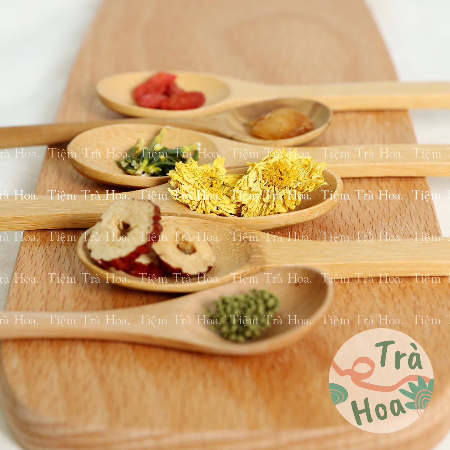 (Set 10 gói)Trà An Thần 6 vị (Hoa Cúc, Kỷ Tử, Táo Đỏ, Tim Sen, Nụ Tam Thất, Nhãn Nhục)
