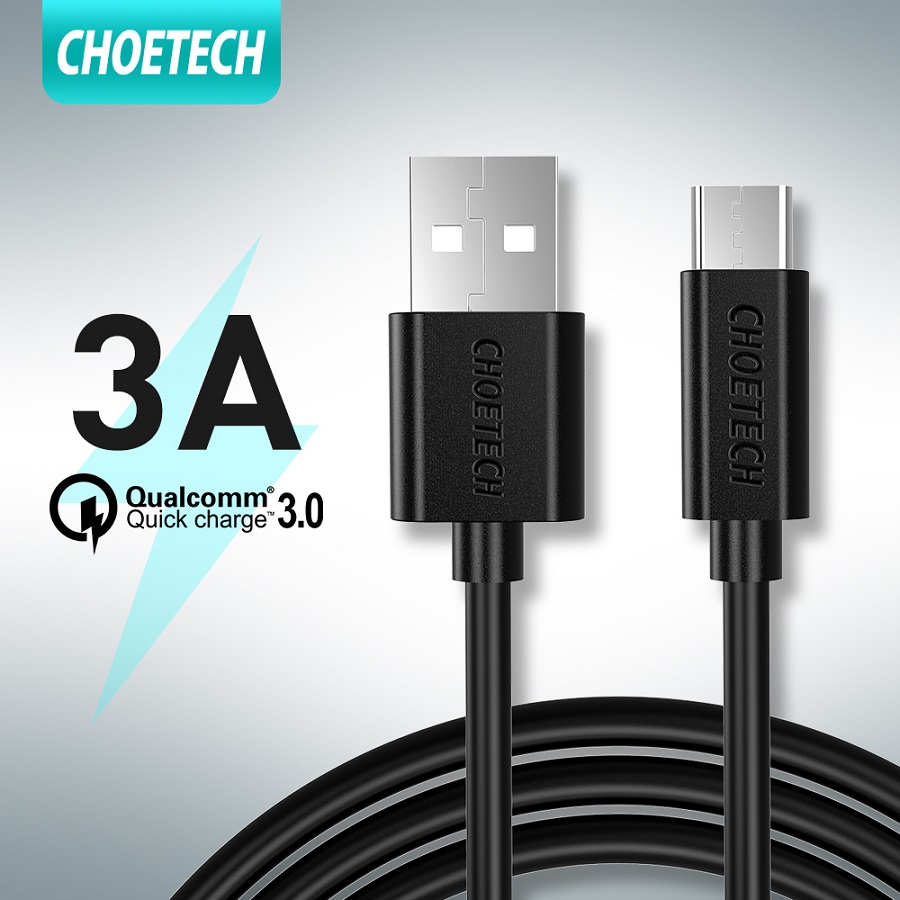 [AZMall VN] CHOETECH Cáp Sạc USB Type C 0.5m Sạc Nhanh QC 3.0