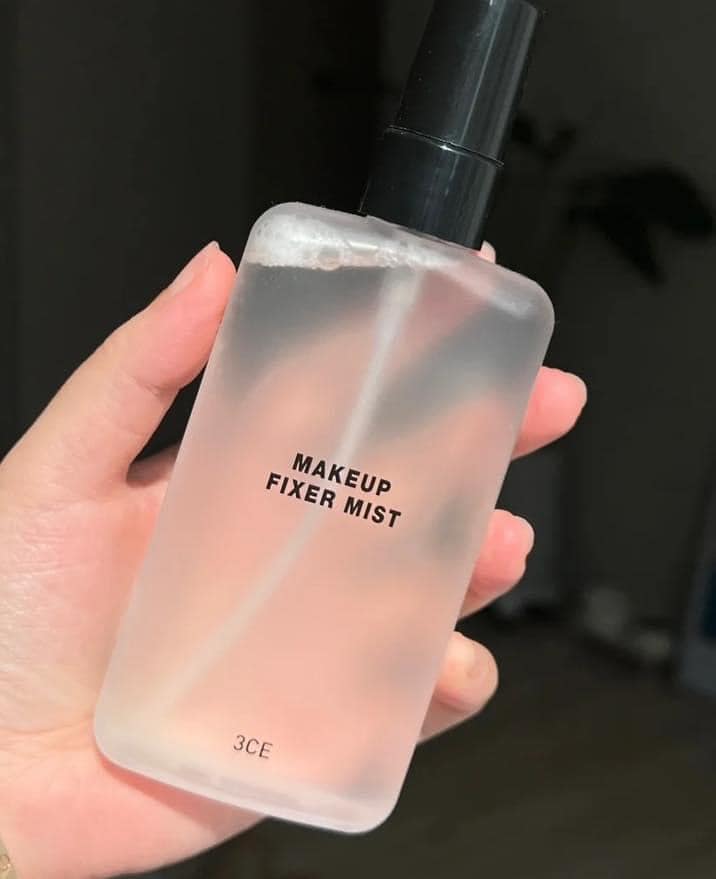 Chai xịt cố định lớp trang điểm 3ce shimmer makeup fixer 100ml