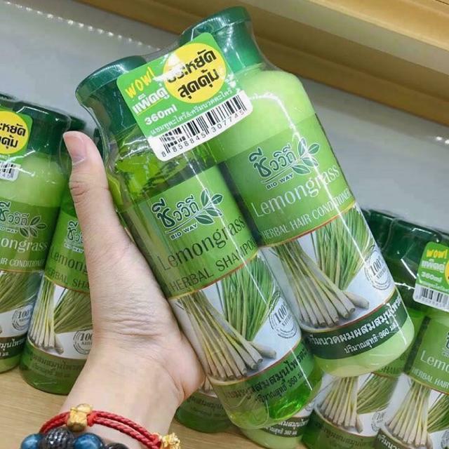 Bộ dầu gội xả chống rụng và kích thích mọc tóc tinh dầu xả chanh Thái Lan 360ml tốt nhất