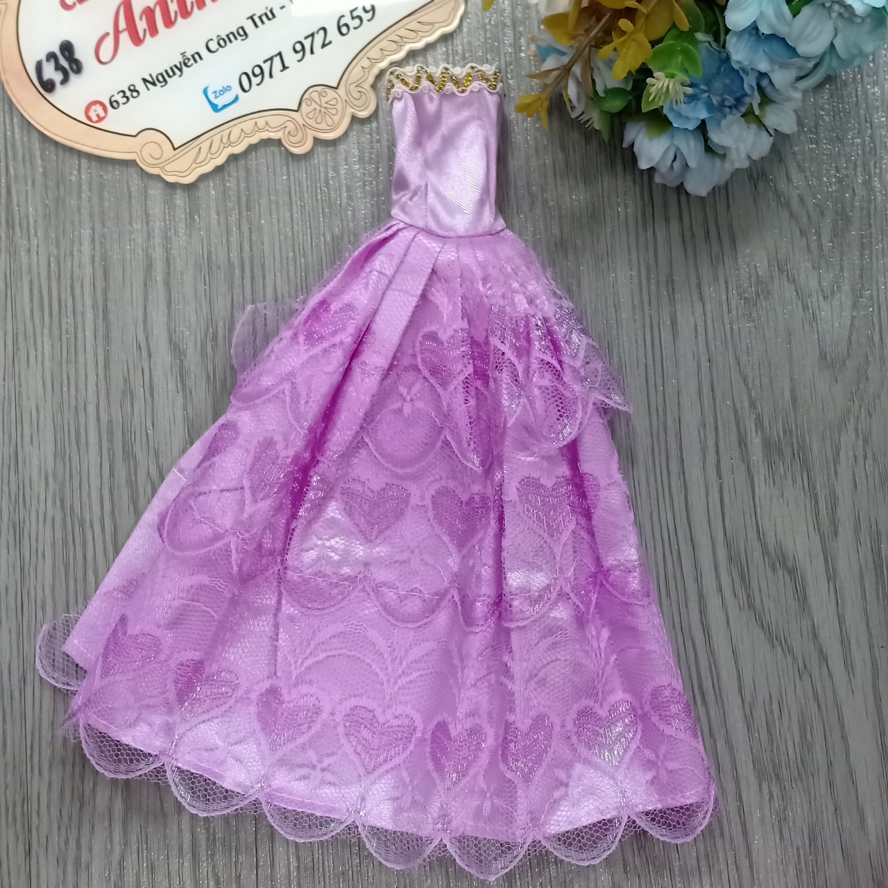 Váy Dạ Hội Cho Búp Bê Barbie 30cm