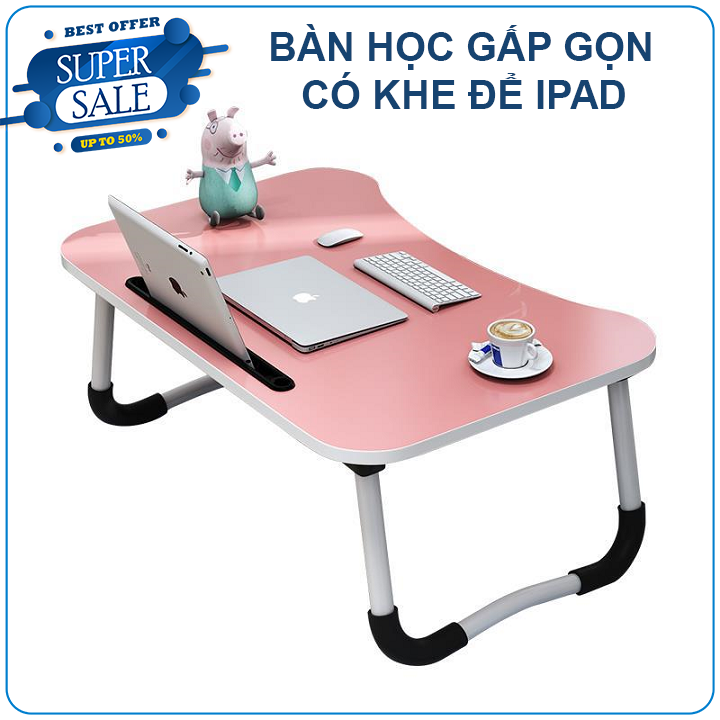 Bàn Học Gấp Gọn Thiết Kế Thông Minh, Bàn Để Laptop Có Khe để ipad. Bàn học sinh, siêu tiết kiệm diện tích. – Bàn làm việc - Bàn học cho bé – Bàn Đa Năng Gấp Gọn – Bàn Học Có Ngăn - Bàn học Bền, Đẹp