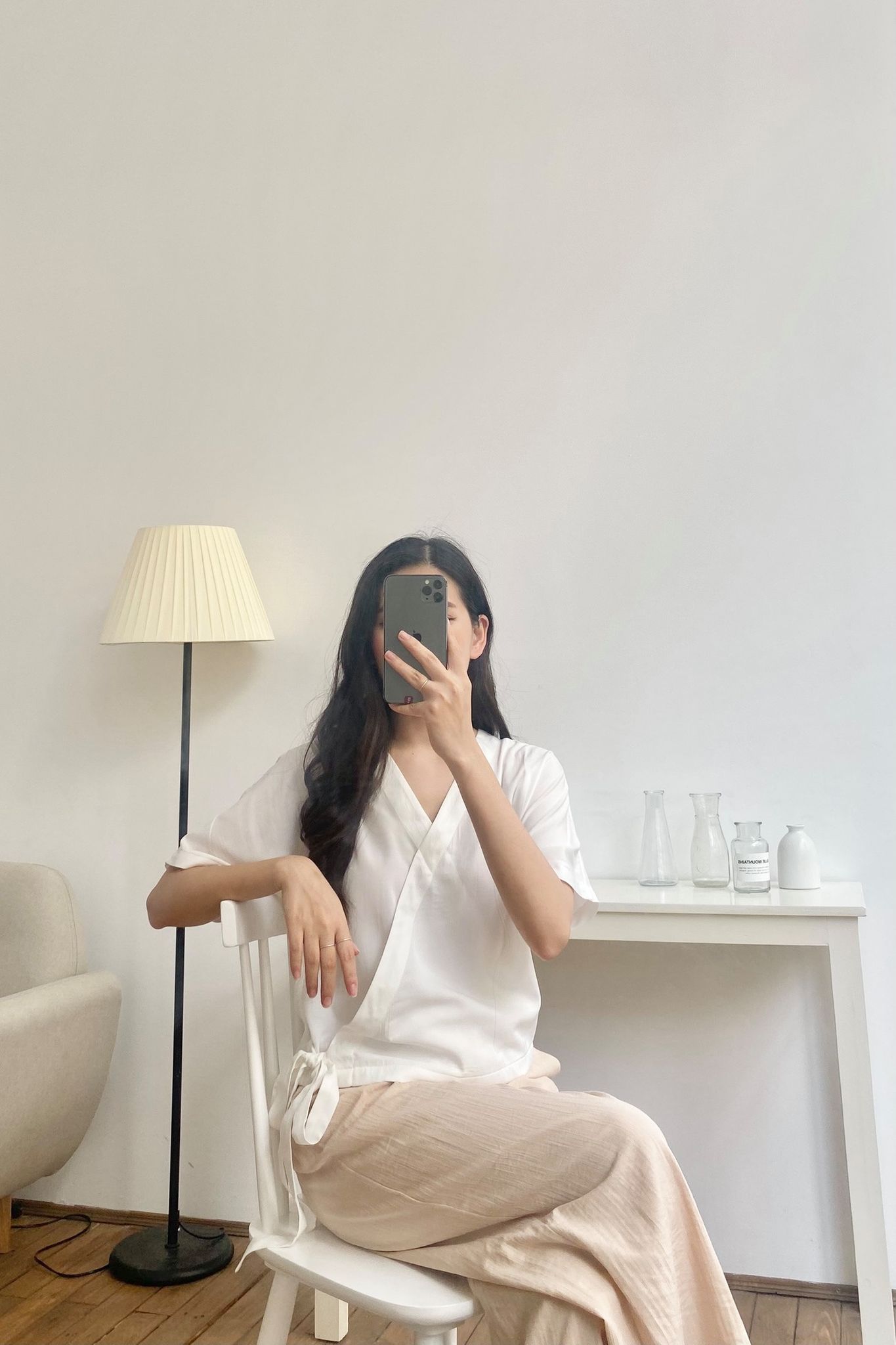 Áo Cổ Tim Nơ Buộc[Madelen]