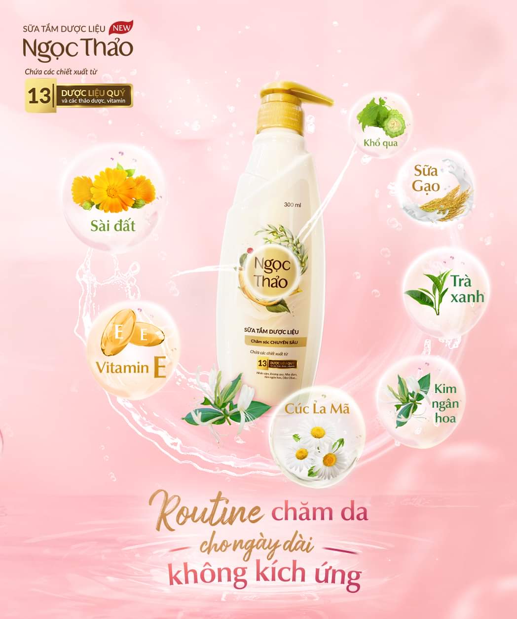 Sữa tắm Dược liệu Ngọc Thảo