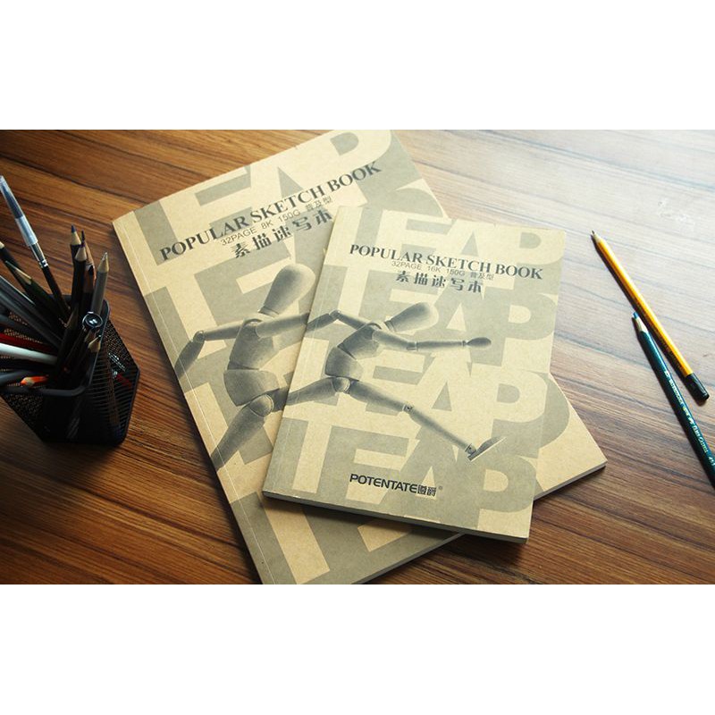 Sổ vẽ Potentate Popular Sketchbook (người gỗ)