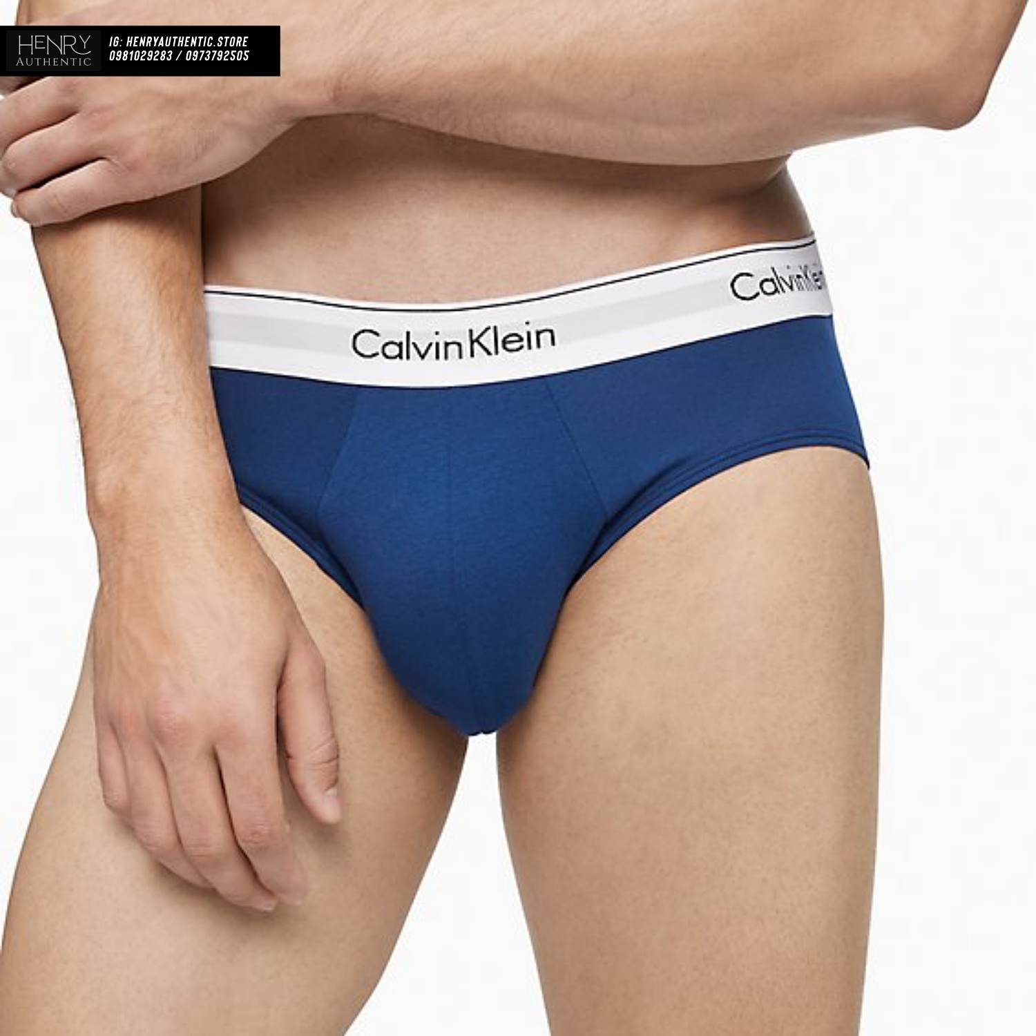 Chính Hãng] - Quần lót nam Calvin Klein Bill Mỹ, Modern Cotton Stretch 3  Pack Hip Brief - Bán lẻ/mix màu 
