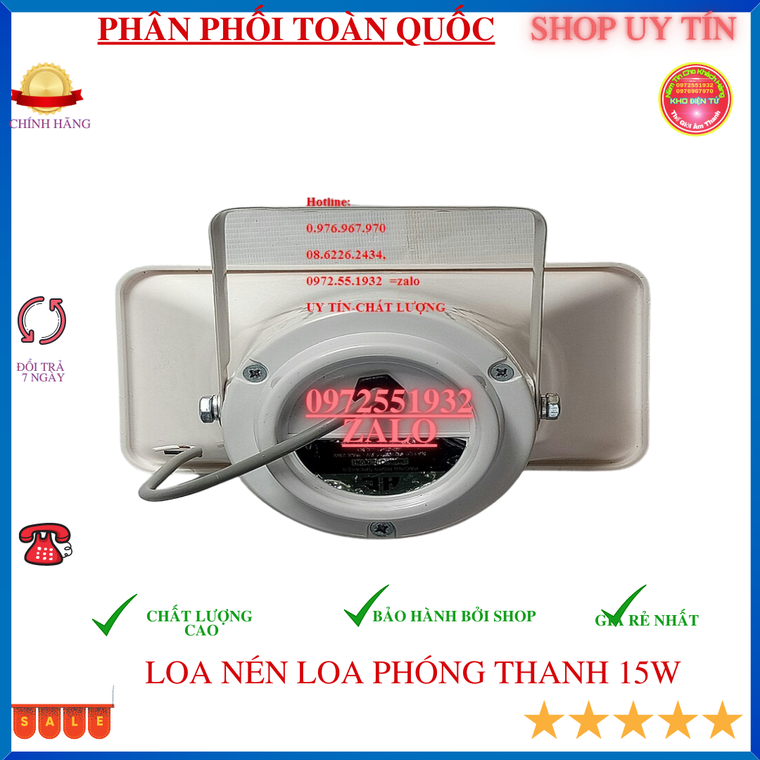 Loa bán hàng -thông báo - Loa nén 15W