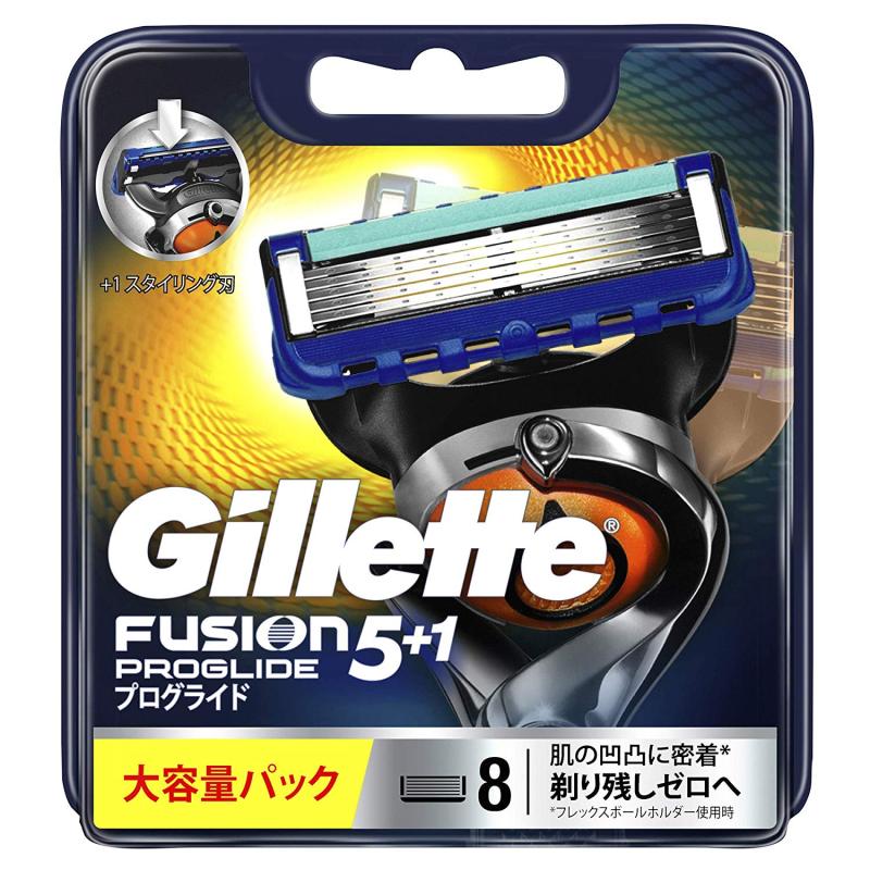 Hộp 08 lưỡi dao cạo râu Gillette Fusion 5+1 Proglide Nhật Bản giá rẻ