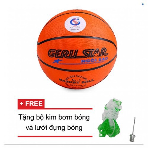 COMBO BỘ VÀNH BÓNG RỔ 35CM + BÓNG RỔ GERUSTAR SỐ 3