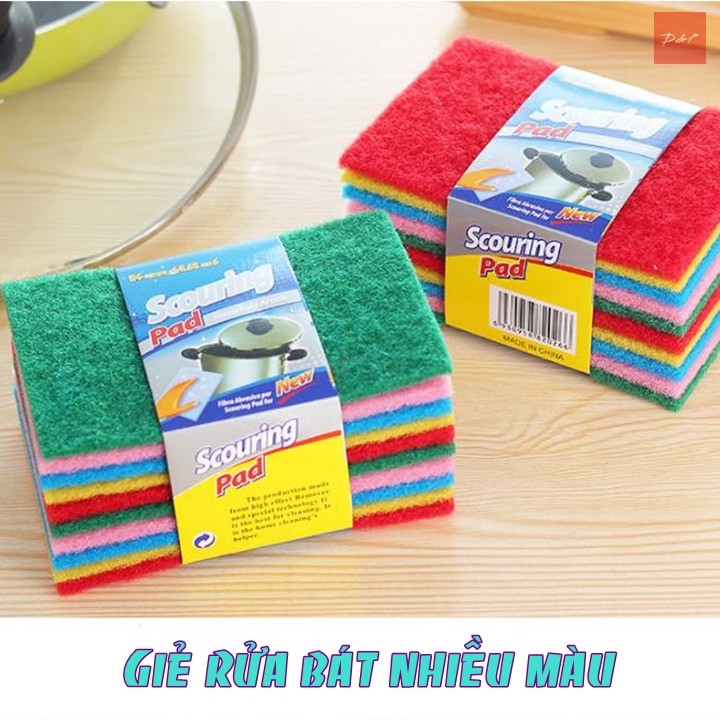 Set 10 Miếng Bọt Biển Rửa Chén