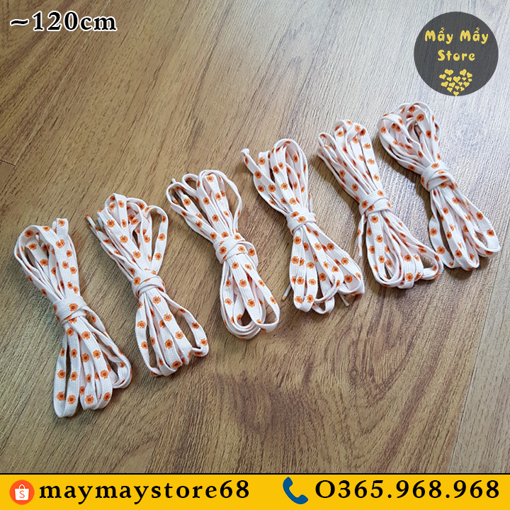 Dây Giày Hoa Cúc Màu Cam ~1m2