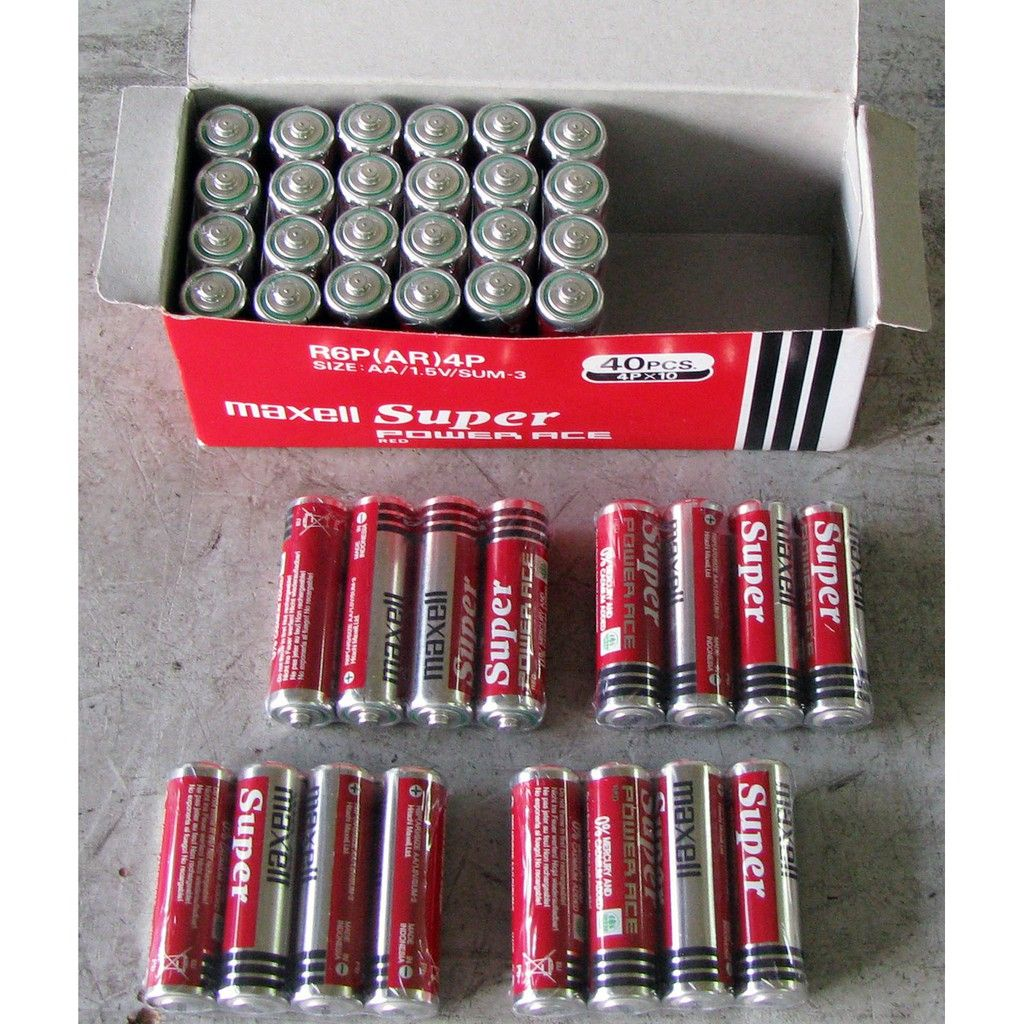 Pin maxell 1.5V - Hộp 40 Viên Pin Tiểu AA/ AAA-JL