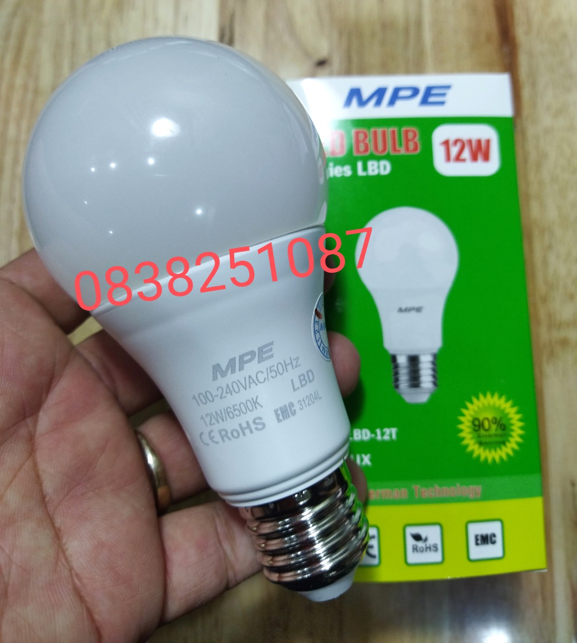 High Quality 12W Led Bulb Mpe Lbd-12 (European Standard)
