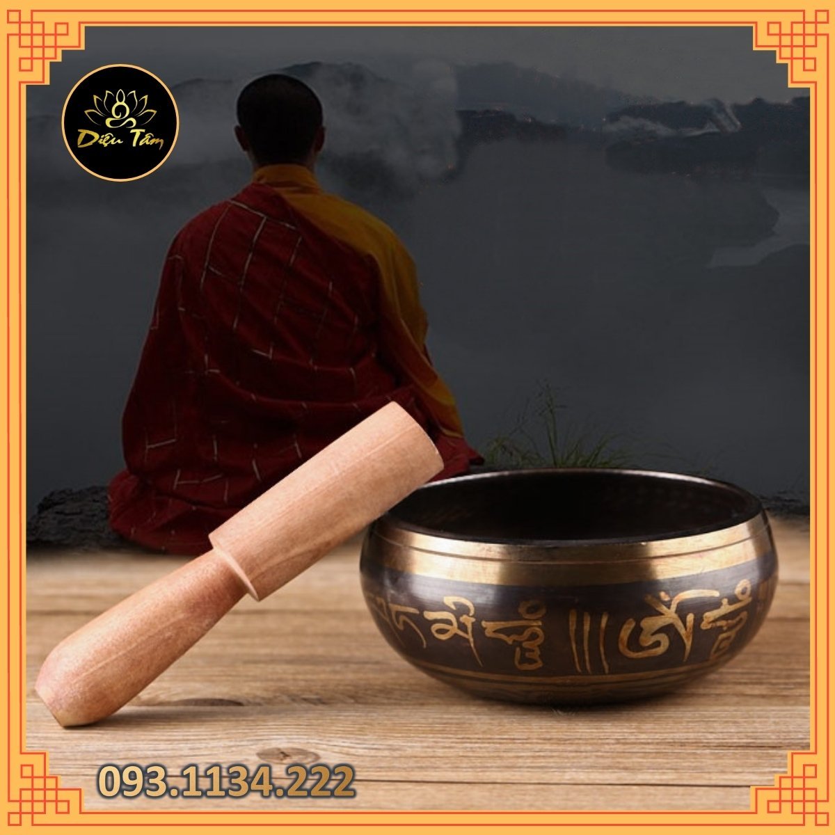 Feng Shui Church Tibetan rotating Bell