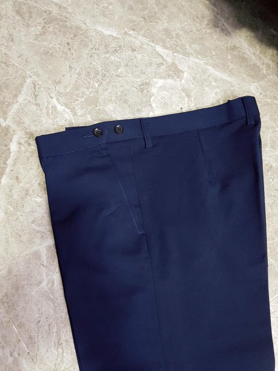 Quần tây nam màu xanh đen form ôm body ống nhỏ