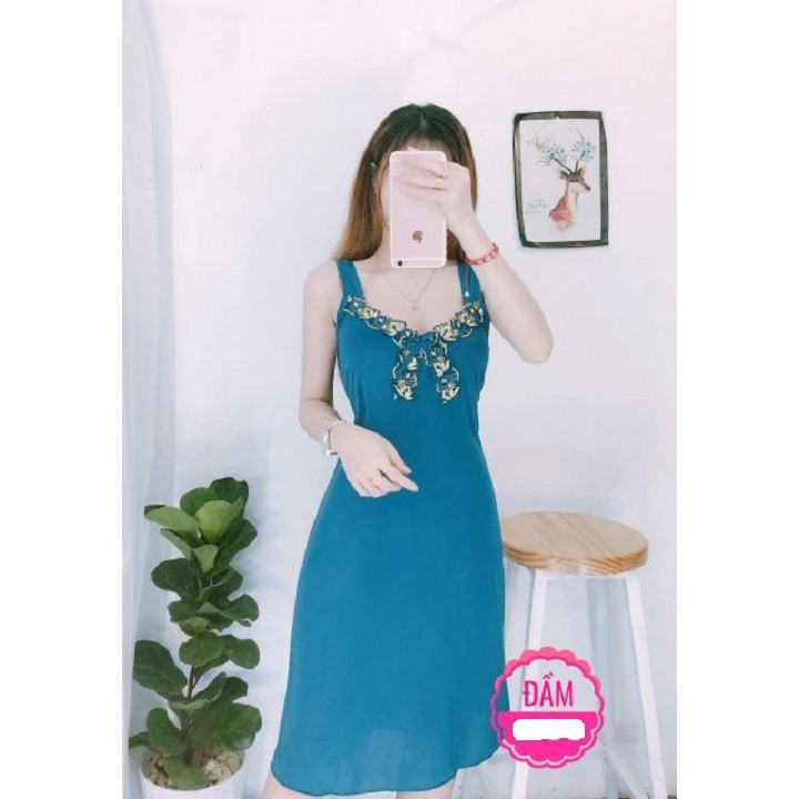 [HCM]Đầm ngủ thun lạnh mặc nhà vải siêu mát - Đầm thun lạnh nữ  M36