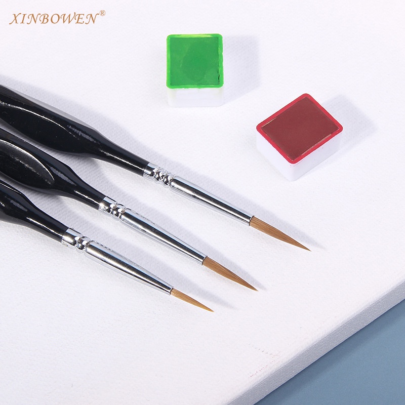 Cọ Vẽ Nét, Bộ Cọ Tỉa 9 Cây Cao Cấp 20cm