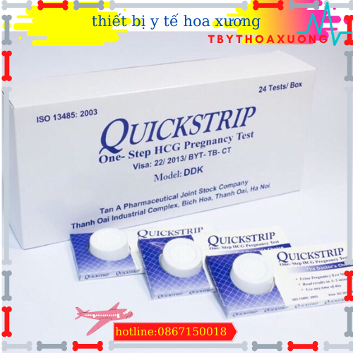 5 Que thử thai quickstrip dùng để thử thai phát hiện có thai bằng nước tiểu